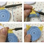 Cute Crocheted Colorful Cat Garland Free Pattern