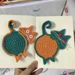 Peeking Cat Butt Coaster Free Crochet Pattern