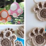 Paw Print Keychain Free Crochet Pattern