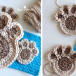 Paw Print Keychain Free Crochet Pattern