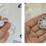 Crochet Hearts Doily Flower Coasters Free Pattern