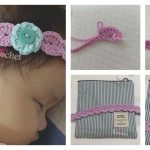 Headband Flower Free Crochet Pattern