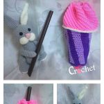 Slushee Cup Drawstring Bag Free Crochet Pattern