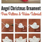 Angel Christmas Ornament Free Crochet Pattern and Video Tutorial