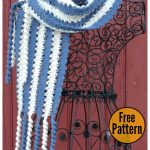 Bruges Lace Scarf with Corkscrew Fringe Free Crochet Pattern