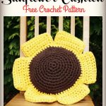 Hoopla Sunflower Cushion Free Crochet Pattern