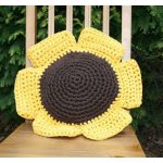 Hoopla Sunflower Cushion Free Crochet Pattern