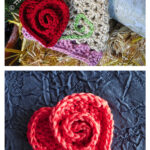 Rosy Heart Free Crochet Pattern