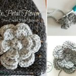 Six Petal Flower Free Crochet Pattern