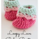 Love Newborn Baby Booties Crochet Free Pattern