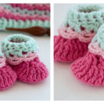 Love Newborn Baby Booties Crochet Free Pattern