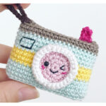 Kawaii Camera Keychain Free Crochet Pattern