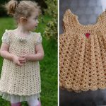 Angel Wings Pinafore Dress Crochet Free Pattern