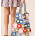 Pastel Flowers Bag Free Crochet Pattern