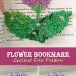 Crochet Flower Bookmark Free Diagram