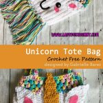 Unicorn Tote Bag Crochet Free Pattern