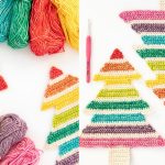 Crochet Rainbow Christmas Tree Free Pattern