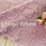 Blocks And Popcorns Baby Blanket Crochet Free Pattern