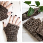 All My Exes Fingerless Mittens Crochet Free Pattern