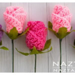 Crochet Origami Rose Flower Free Pattern and Video Tutorial