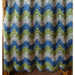 Tranquil Waves Ripple Blanket Free Crochet Pattern