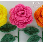 Flower Rose Bouquet Crochet Free Pattern
