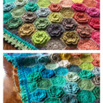 Happy Little Tree Blanket Crochet Free Pattern