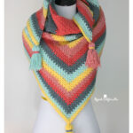 Moss Stitch Shawl Free Crochet Pattern