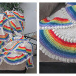 Rainbow Afghan Blanket Crochet Free Pattern