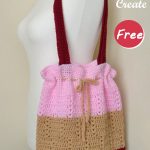 Tilted Heart Tote and Purse Crochet Free Pattern