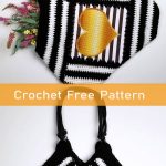 Tilted Heart Tote and Purse Crochet Free Pattern