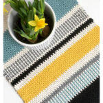 Moss Stitch Table Runner Crochet Free Pattern