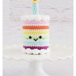 Rainbow Birthday Cake Crochet Pattern
