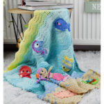 Undersea Sweetness Appliques Baby Blanket Crochet Free Pattern