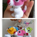 Dog Keychain Crochet Free Pattern
