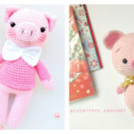 Gentleman Sweet Pig Crochet Free Pattern