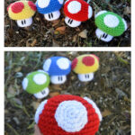 Mario Mushroom Amigurumi Free Crochet Pattern and Video Tutorial