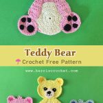 Crochet Teddy Bear Applique Free Pattern