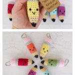 Pencil Keychain Crochet Pattern