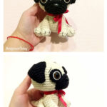 Baby Pug Dog Amigurumi Free Crochet Pattern