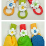 Daisy Towel Holder Crochet Free Pattern