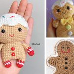 Christmas Gingerbread Man Amigurumi Crochet Free Pattern