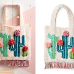 Cactus Tote Bag Crochet Free Pattern