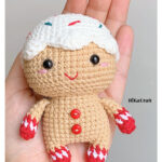 Christmas Gingerbread Man Amigurumi Crochet Free Pattern