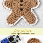 Gingerbread Man Amigurumi Crochet Free Pattern