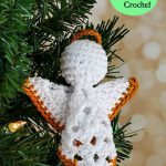 Crochet Granny Square Angel Christmas Ornament Free Pattern
