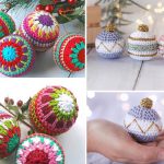 Christmas gold bauble crochet pattern