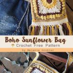 Boho Sunflower Bag Free Crochet Pattern