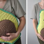 Avocuddler Pillow Free Crochet  Pattern