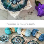Crochet Tally’s Crafts Blue Lotus Flower Free Pattern